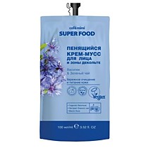 KM SF Пенящийся крем-мусс для лица и зоны декольте Василек &amp; Зеленый чай, 100 мл